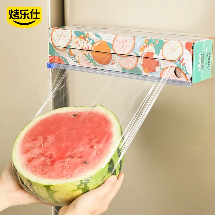 烤乐仕滑刀式保鲜膜磁吸冰箱耐高温pe家用大卷保鲜膜切割器神器dr商品图