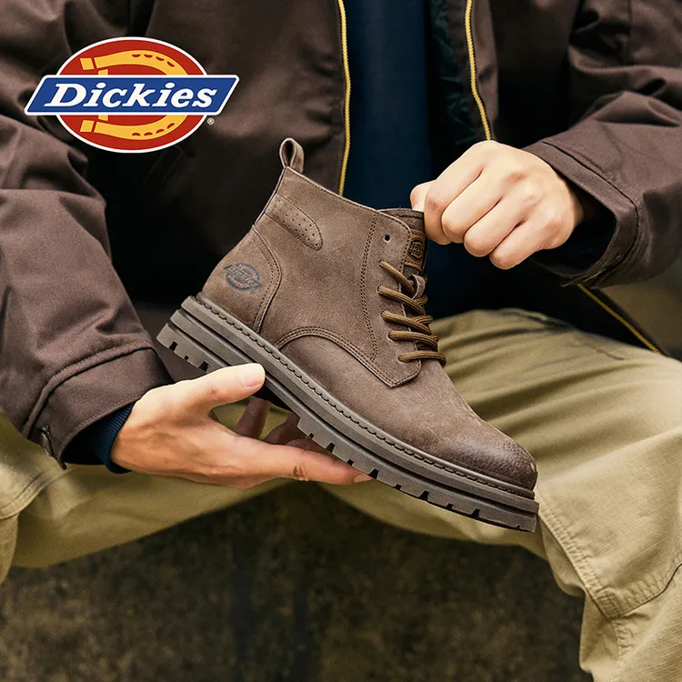 Dickies休闲马丁靴男士时尚百搭复古潮流潮鞋高帮英伦风男士户外