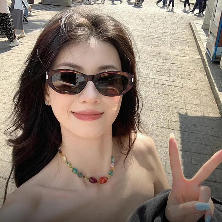 复古网红可可镜防紫外线太阳镜时尚百搭防紫外线潮流墨镜女士个性