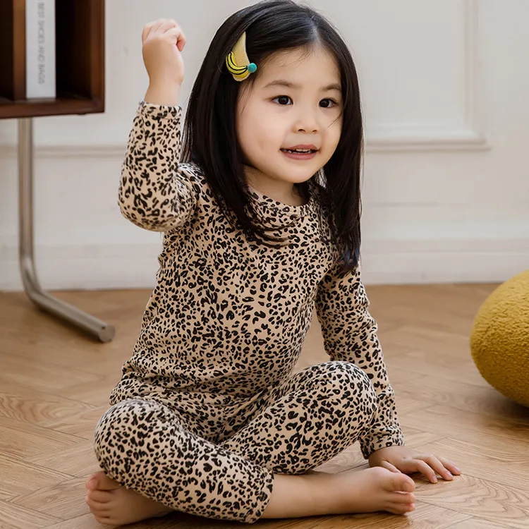儿童秋衣秋裤宝宝内衣套装女童春秋睡衣中小童家居服打底衫秋冬