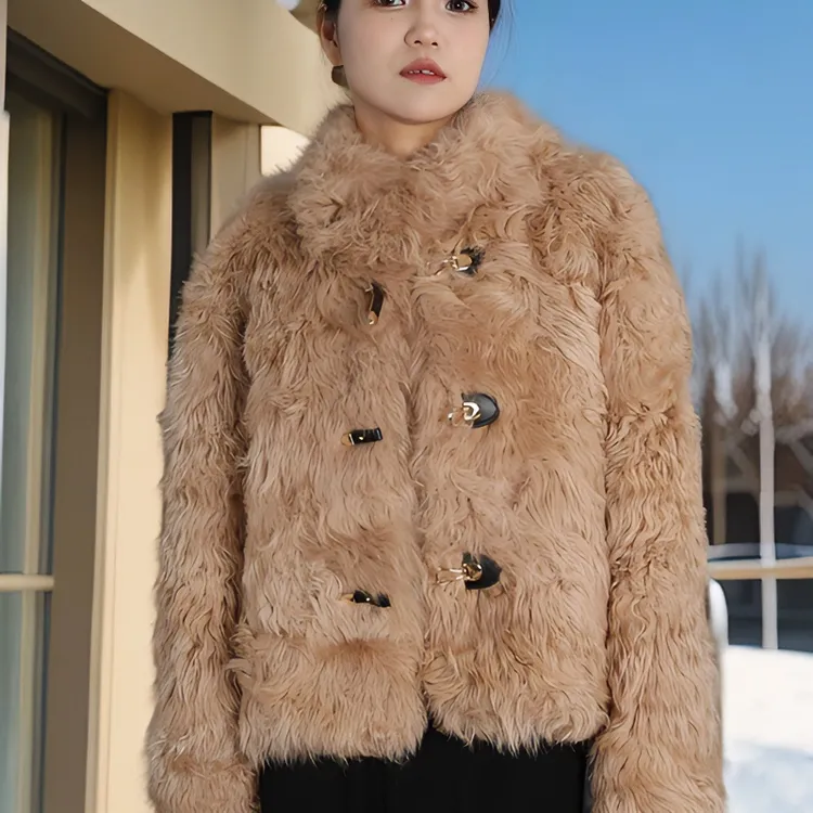 冬季百搭时尚女士羊皮毛一体服饰此链接特价商品款式以直播间为准