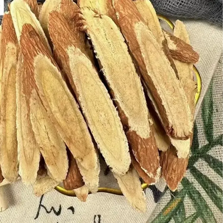 精选 斜切红皮黄芪片 500克 