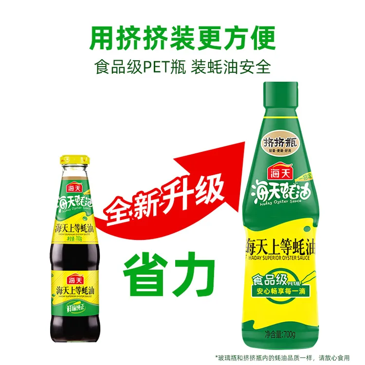 上等蚝油蚝汁炒菜提鲜蘸火锅自带压嘴挤压式耗油挤挤笋0g