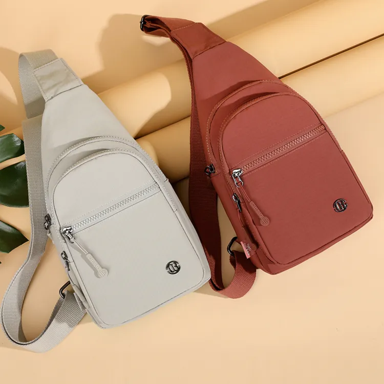 时尚潮流胸包女轻便百搭斜挎包韩版户外运动健身小背包斜跨小包包