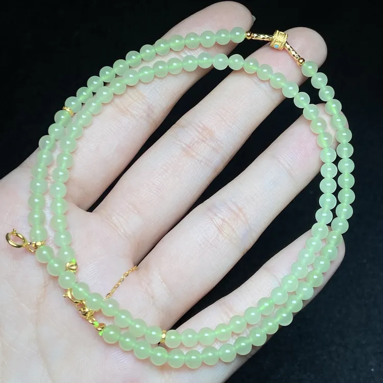 【小北严选】和田玉DIY项链2-AH08X575【多样性发一件】约4mm+