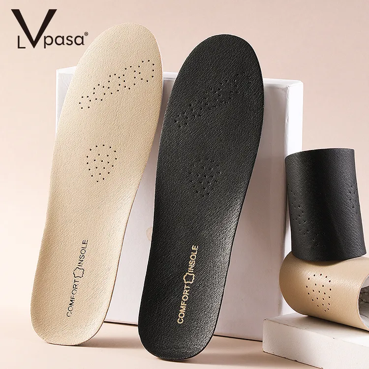 Lvpasa真皮牛皮乳胶鞋垫超软久站不累男女吸汗防臭运动减震踩屎感