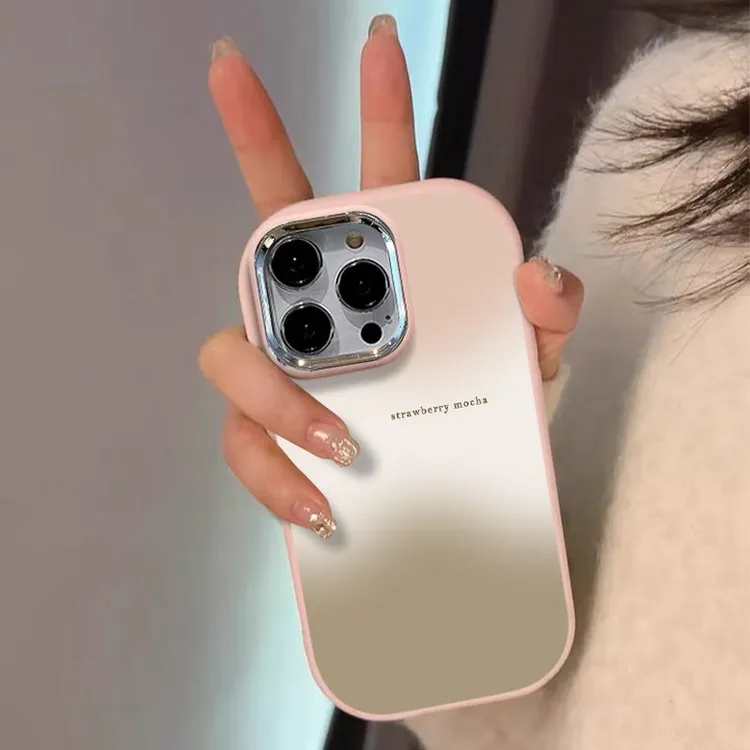 简约浅三色适用iPhone14苹果15手机壳xr耐看13promax渐变11全包12