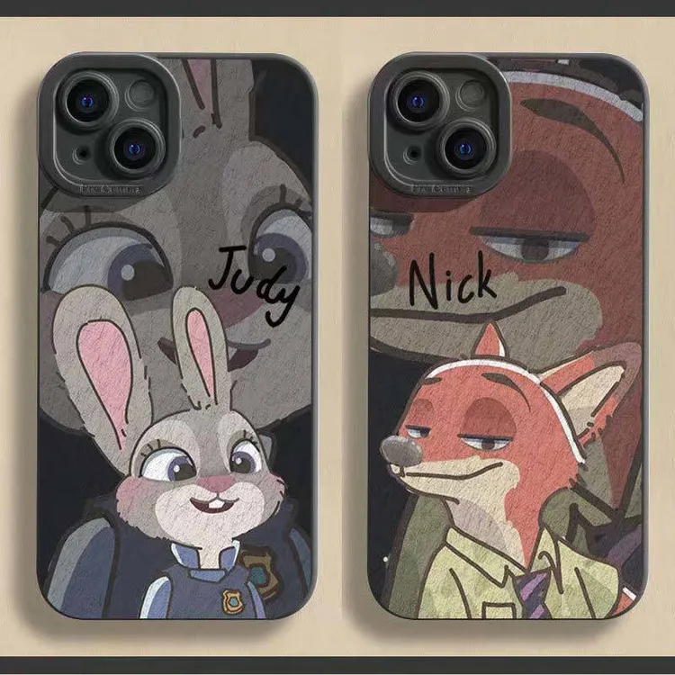 朱迪尼克适用iPhone17卡通16苹果15ProMax创意11全包12情侣XS硅胶