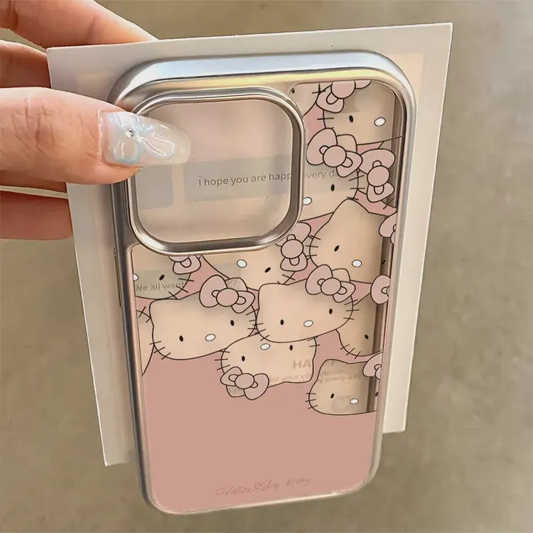 新款粉色凯蒂猫适用于苹果15/14/13promax手机壳12/11软xr/xs防摔
