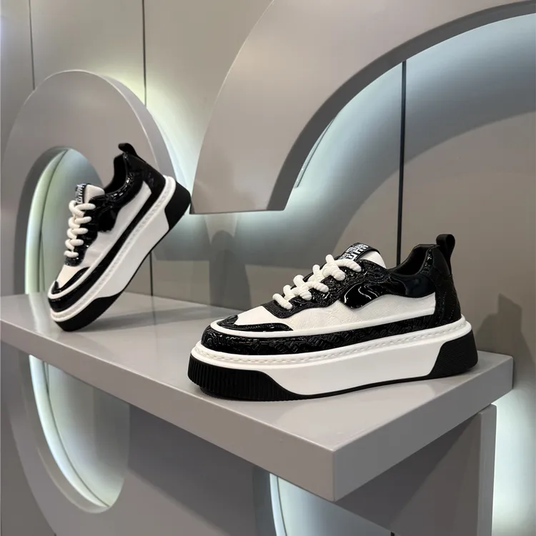 男鞋2024秋季新款时尚休闲低帮男士潮鞋厚底低帮舒适潮流运动板鞋