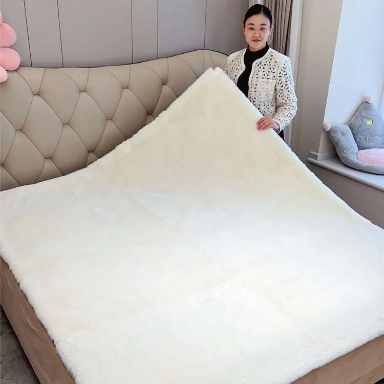 原生态澳洲羊皮褥子羊剪绒单人床垫冬季双人羊毛皮褥子加厚床褥