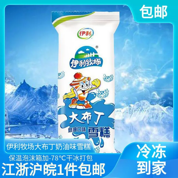 40支伊利大布丁雪糕奶油香香冰淇淋怀旧小时候冰激凌整箱冷饮