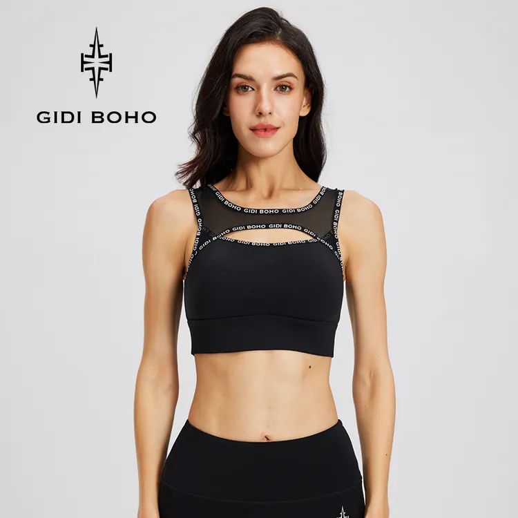 【兰兰不胖】GIDI BOHO/极地薄荷夏季美背解构镂空紧身时尚健身运动瑜伽服性感