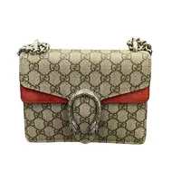 99新 GUCCI/古驰 灵灵子/GUCCI酒神小号红色/斜跨包