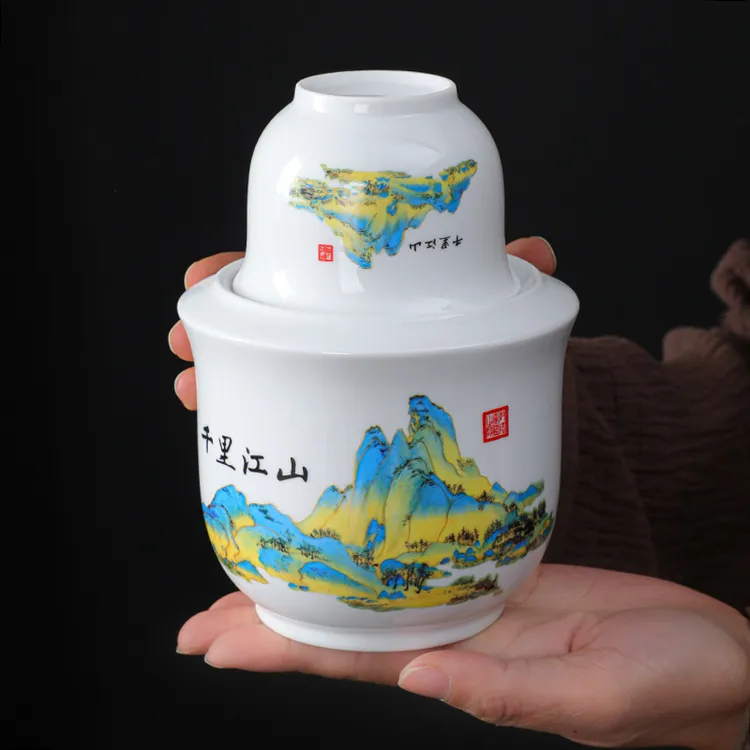 黄酒温酒器二两家用烫酒壶中式酒具白酒温酒壶老式半斤热酒器