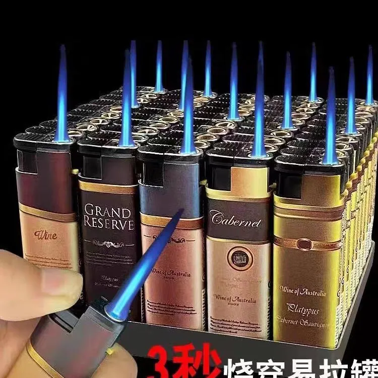 新款（加宽加大加厚）直冲蓝焰潮一次性打火机超市便携爆款打火机