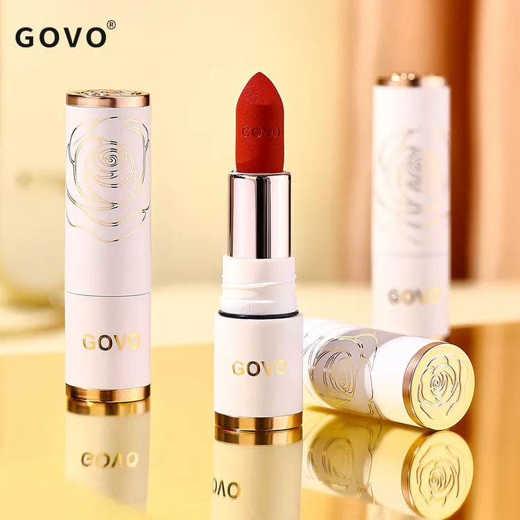 【GOVO不沾杯口红】绢感不沾杯防水防汗显白化妆品持久上色