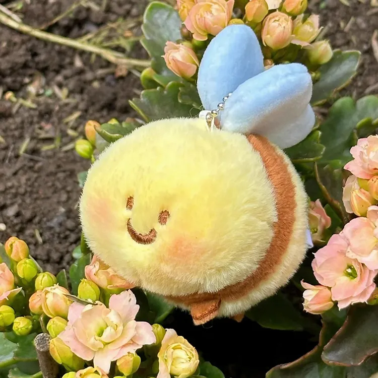 蜜蜂毛绒玩具挂件bee玩偶公仔可爱萌趣小蜜蜂鲨鱼情侣奇怪小礼物