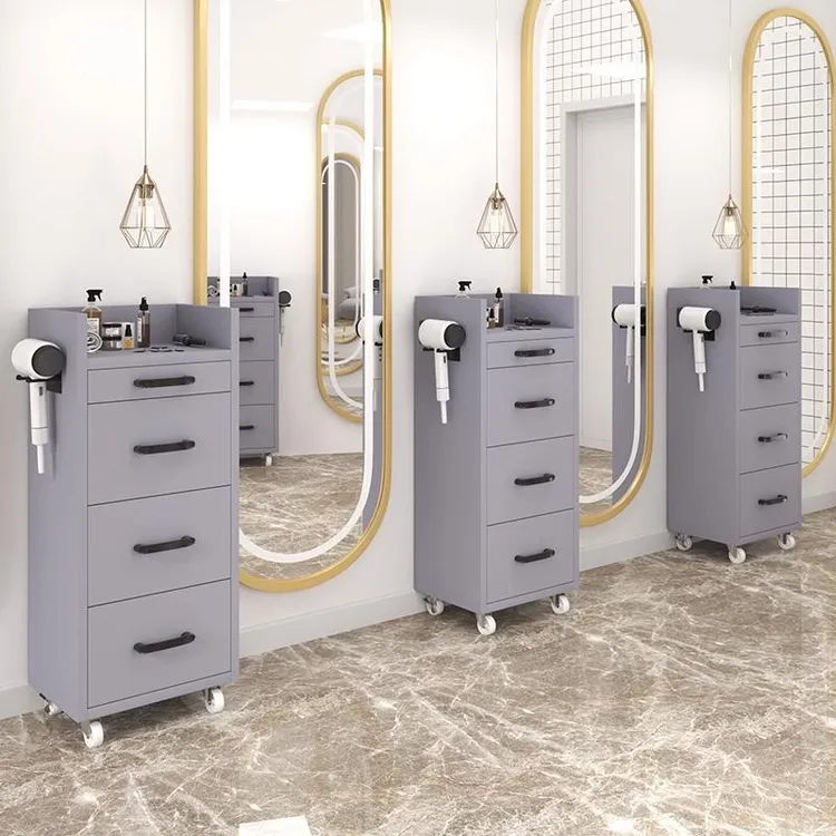 2023新款理发店工具柜发廊专用美发柜免安装多功能理发柜抽屉稳固