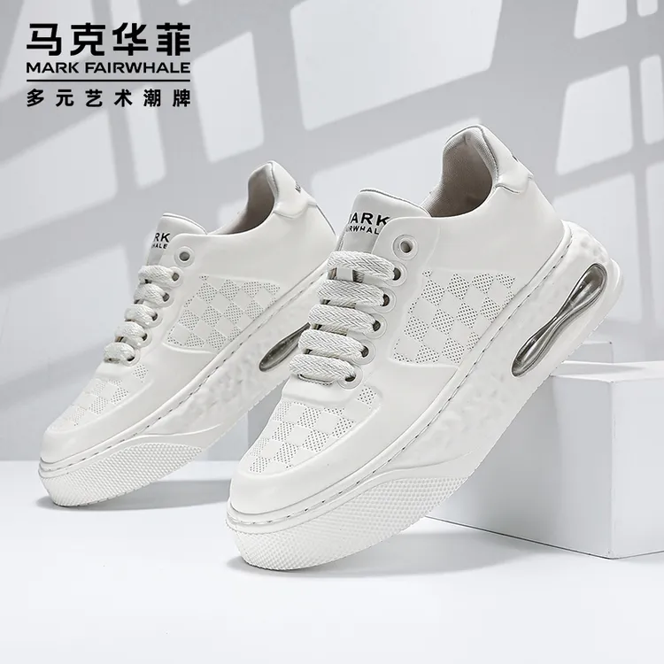 马克华菲冬季休闲板鞋2025新款男士百搭小白鞋子潮流秋款运动男鞋