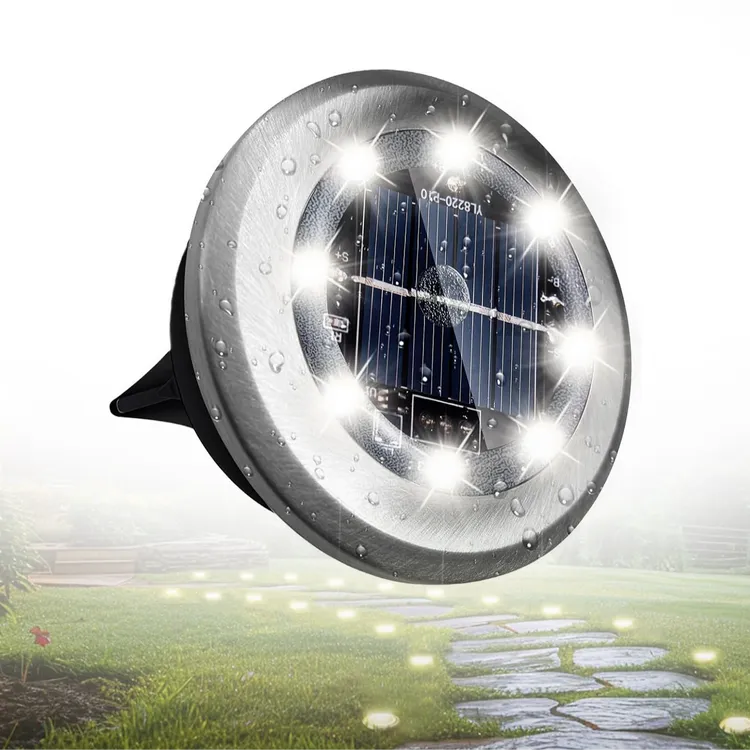 太阳能超薄地埋灯led户外防水地灯室外射灯景观地坪灯广场地面灯