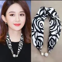 《乐姐》推荐洋气时尚钻扣领带巾,乐