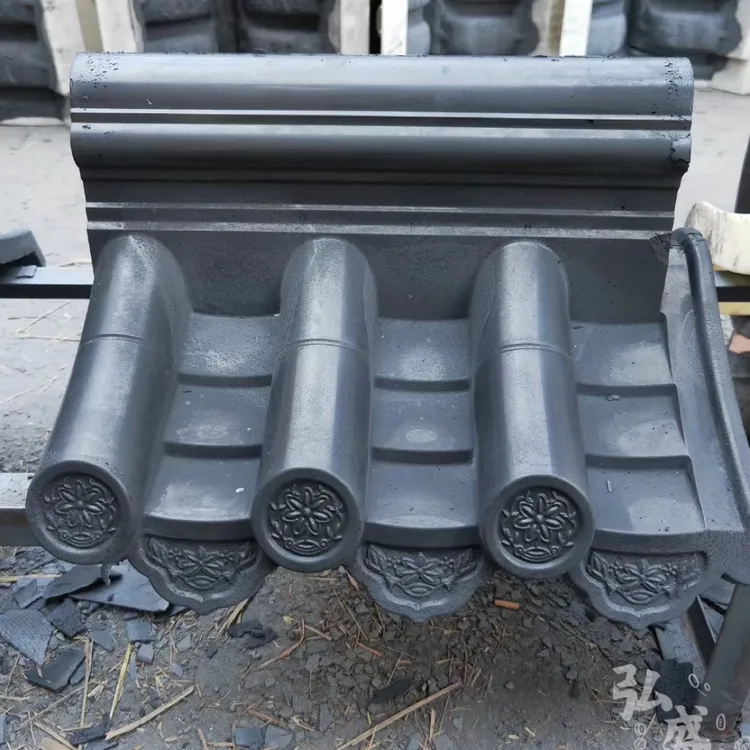 仿古围墙帽水泥墙头帽中式庭院装饰围墙压顶瓦