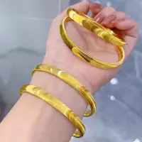 铜合金手镯 金店同款猫眼手镯女款时尚百搭简约不掉色精美