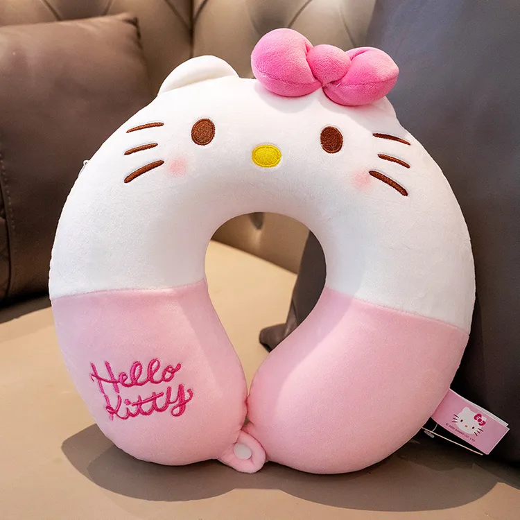 正版HelloKittyu型枕可爱毛绒玩具凯蒂猫偶布娃娃可以抱着睡觉