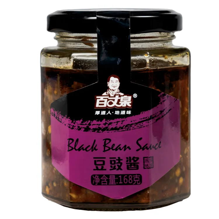 百丈泉 江西风味特产豆豉辣椒酱168g 调味豆瓣酱 拌面下饭即食菜