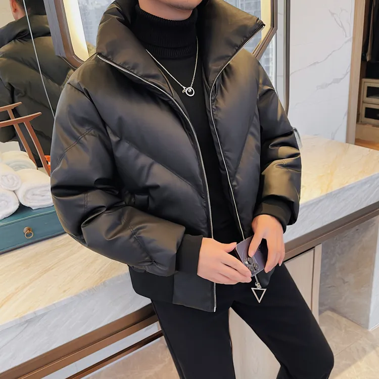 猎撒冬季潮流夹克休闲潮流加厚保暖立领棉袄韩版修身保暖外套