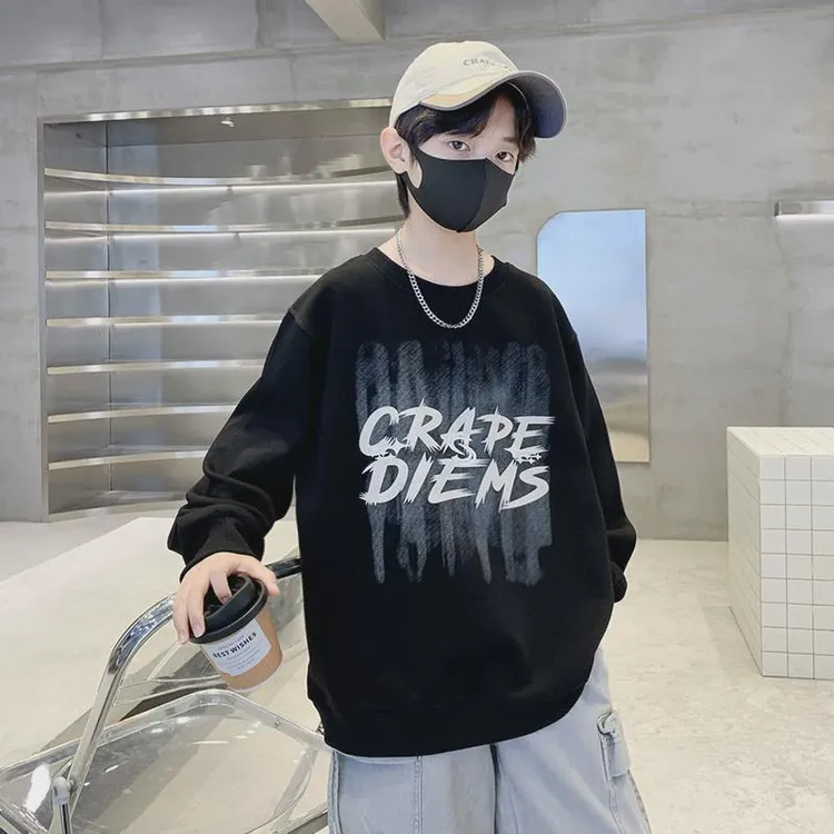 儿童装男童卫衣春秋款2024新款秋装男孩长袖酷帅秋季中大童上衣潮