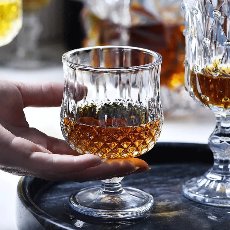 【6只装大号】ins欧式高颜值小清新高脚杯鸡尾酒杯商品图