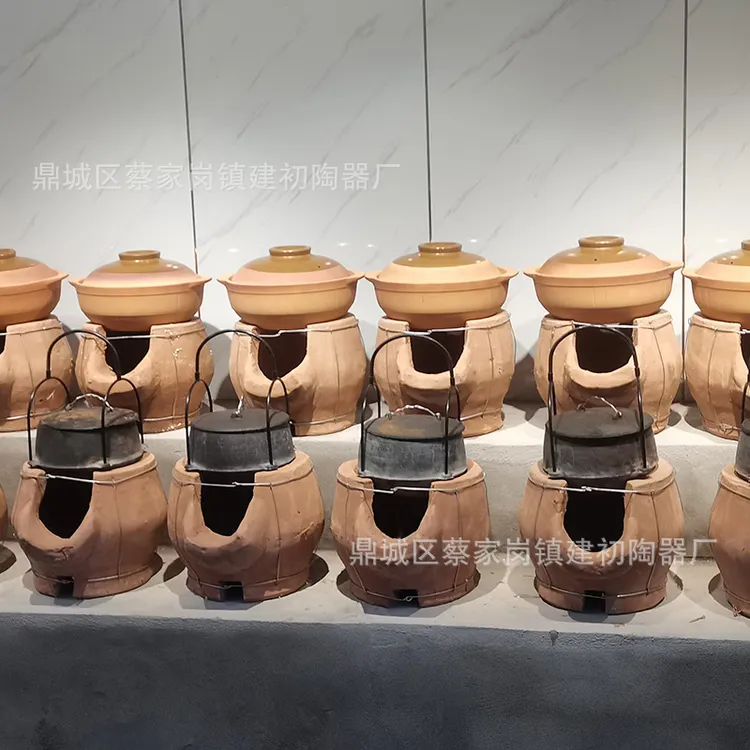 手工泥炉小柴火炉砂锅泥土灶老式煨鸡汤土炉子炭炉火锅家用吊炉