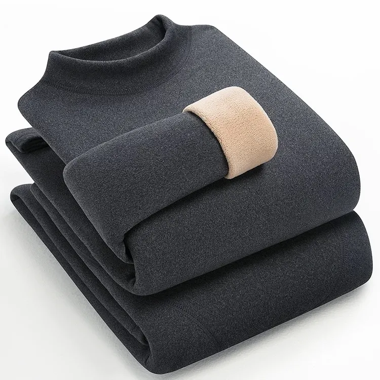 男士秋衣秋裤套装加绒加厚男女保暖内衣高档高领套装冬季贴身衣物