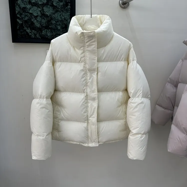 新国标95白鸭绒羽绒服女短款羽绒服小个子面包服冬天防寒外套