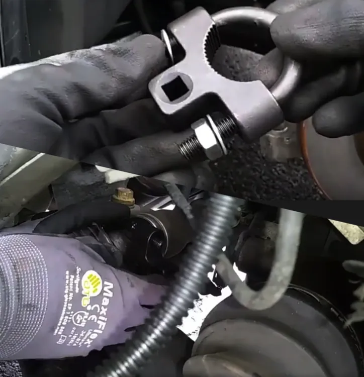 方向机内球头拉杆拆卸安装工具3/8" 汽车底盘摇杆拆卸工具U型扳手