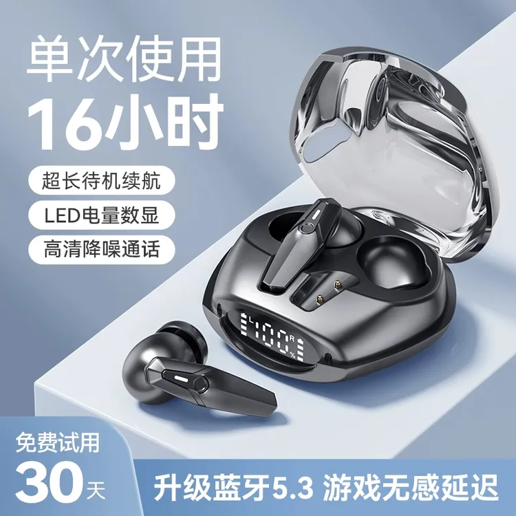 2024新款无线蓝牙耳机通用待机迷你蓝牙鼠标头戴式2024蓝牙耳机