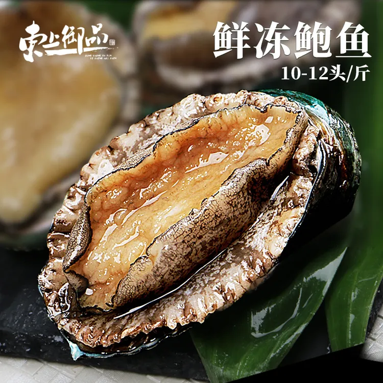 【东上御品】冷冻鲍鱼500g(10头起/斤)*2袋