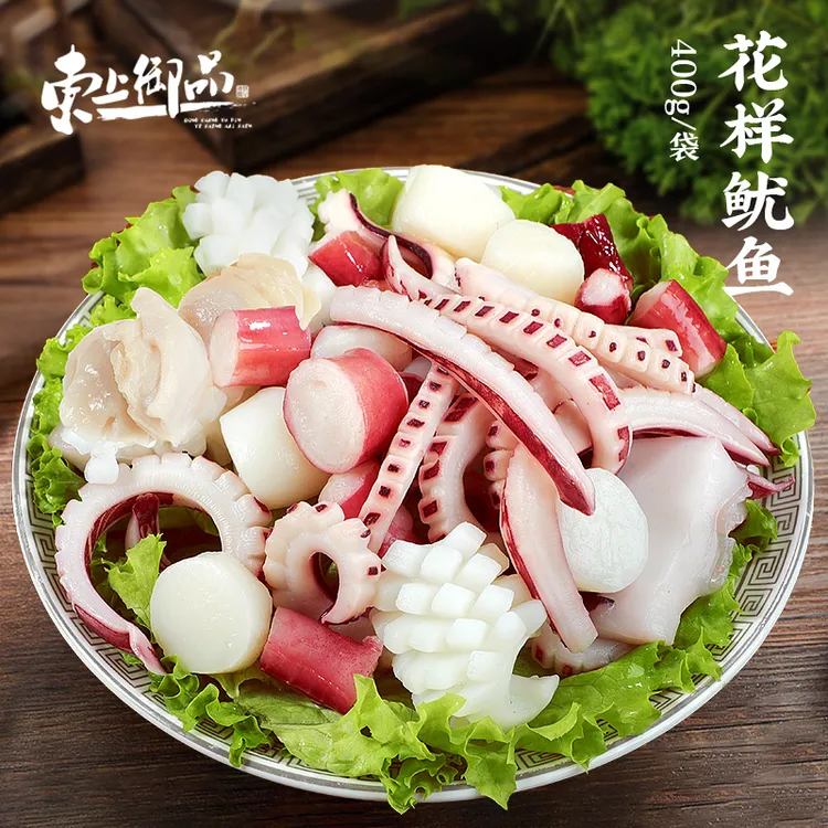 【东上御品】花样鱿鱼400g*4袋