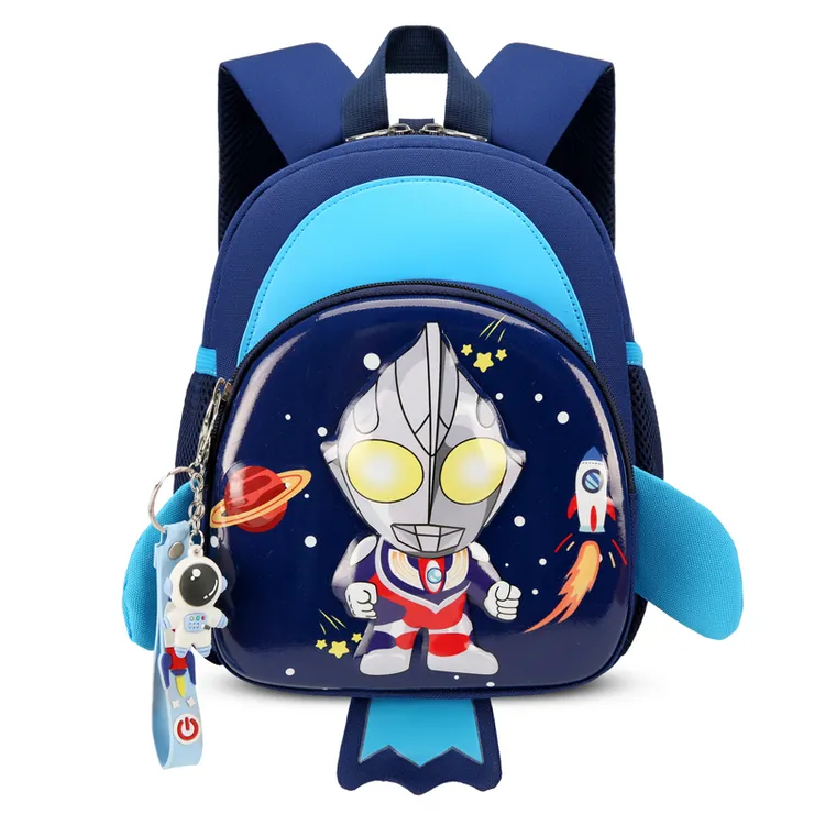 超轻便书包男孩幼儿园小中大班卡通可爱男童1-3-6岁5防水护脊背包