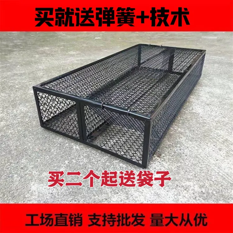 新款加厚双门笼铁丝笼养殖笼子户外笼中笼倒须笼仓鼠运输蛇箱严选