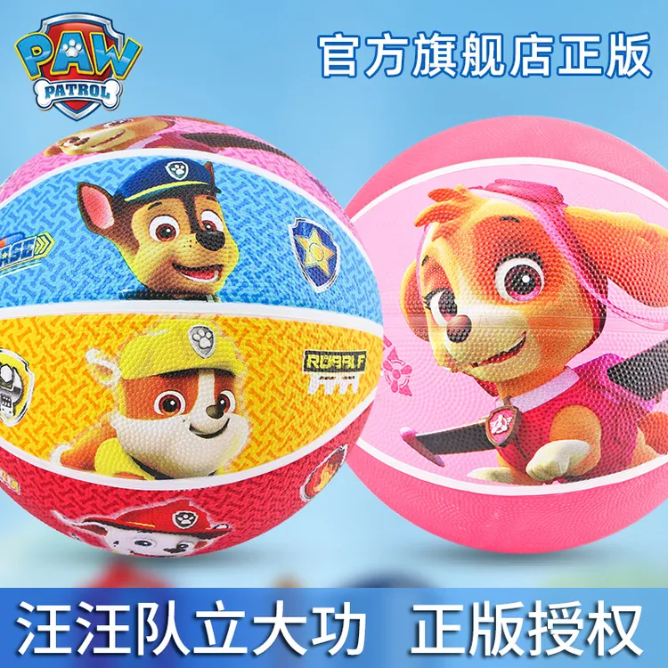 儿童篮球耐磨高弹幼儿园训练专用3号5号球类玩具汪汪队小皮球