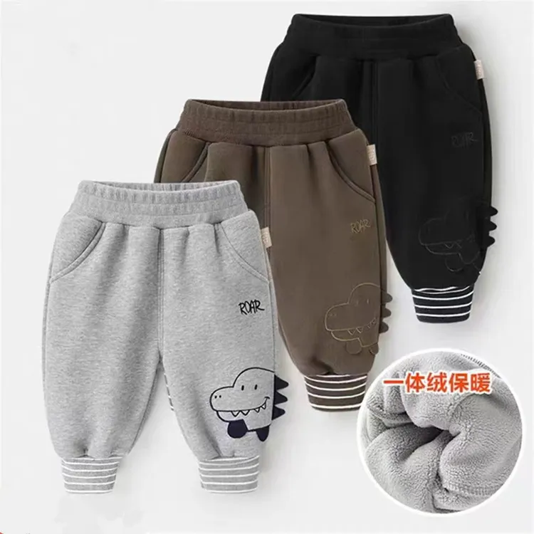 婴儿衣服摇粒绒长裤子加厚冬装秋冬儿童男童女宝宝保暖小童休闲裤