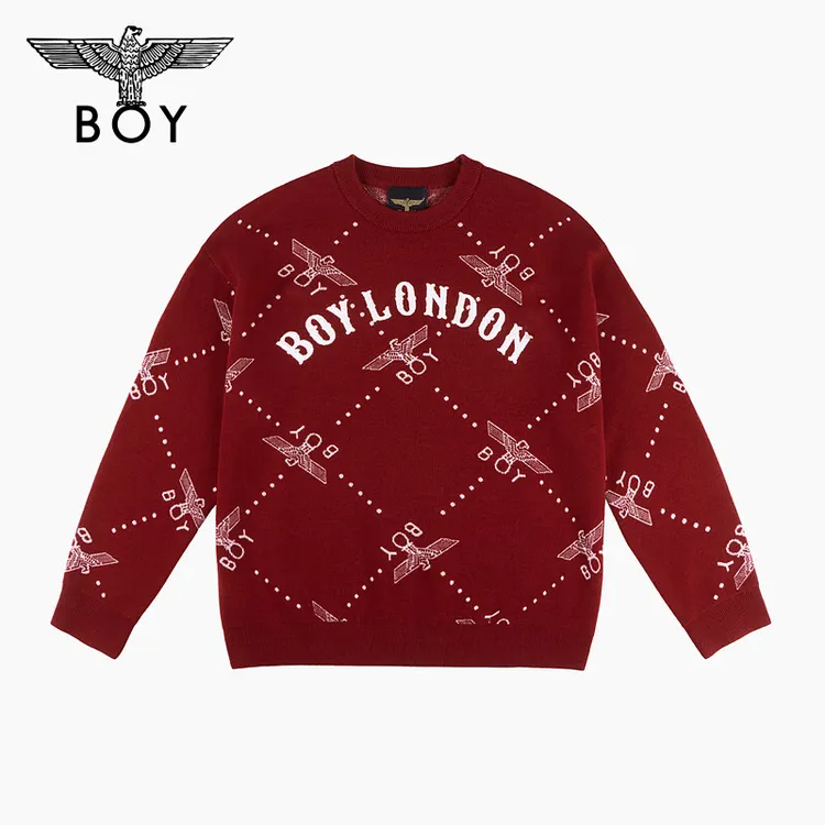 BOY LONDON中性款时尚潮流百搭通勤针织套头衫N60901