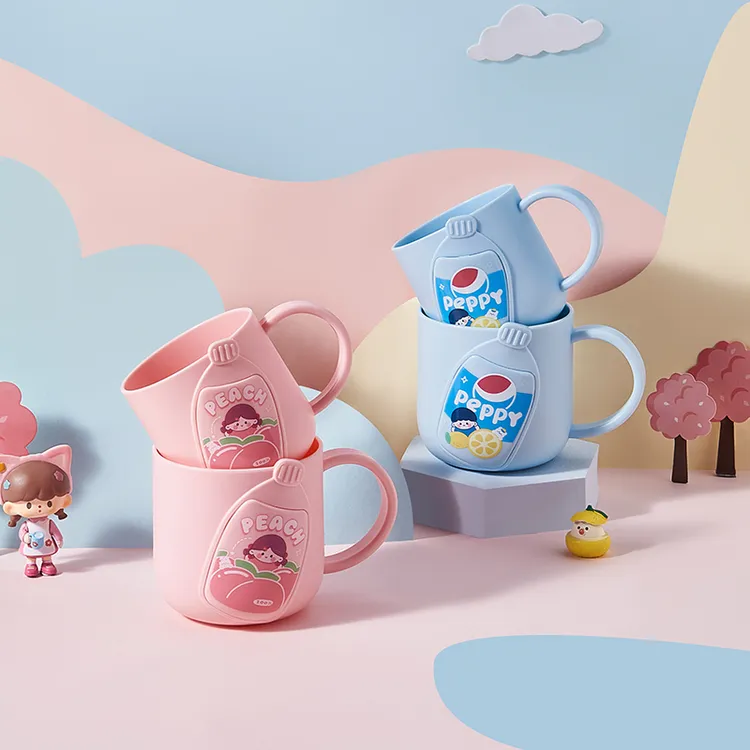 儿童刷牙杯宝宝可爱男女孩漱口杯洗漱杯亲子情侣小公主高颜值牙杯