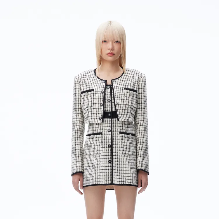 REVAN芮范新品高级粗花呢小香外套RN70105232