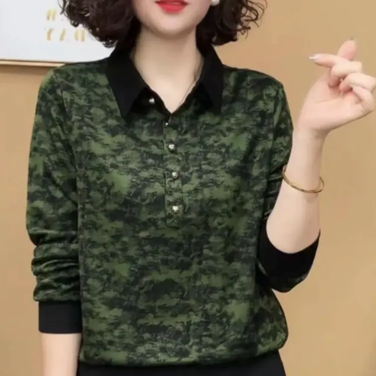 2024新款时尚洋气百搭气质长袖显瘦减龄气质女士上衣#87888