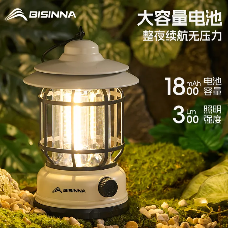 北山狼露营灯超长续航户外帐篷灯马灯充电款防水野营灯复古氛围灯