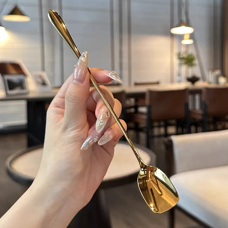 【老板娘自留轻奢】 18/10不锈钢搅拌勺子冰更蜂蜜搅拌勺子长调羹